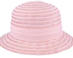 Cloche In Straw Braid Rose Bucket - Seeberger