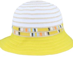 Cloche With Stripy Insert White-Honey Bucket - Seeberger