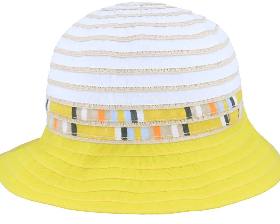 Cloche With Stripy Insert White-Honey Bucket - Seeberger