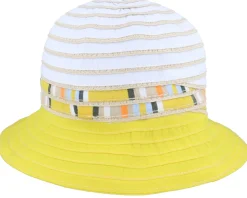 Cloche With Stripy Insert White-Honey Bucket - Seeberger