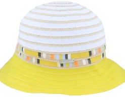 Cloche With Stripy Insert White-Honey Bucket - Seeberger