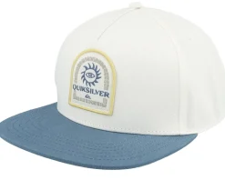 Club Master Snow White/Blue Snapback - Quiksilver