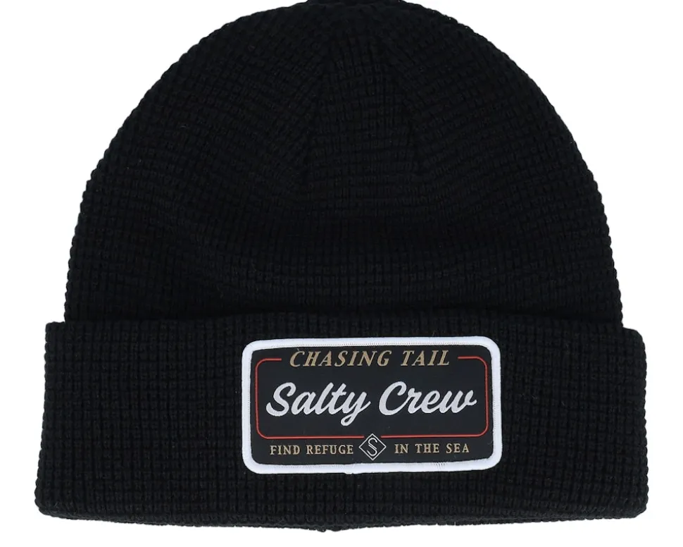 Coastal Beanie Faded Black Cuff - Salty Crew