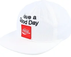 Coca-cola Good Day Hp Cap White Snapback - Brixton