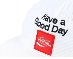 Coca-cola Good Day Hp Cap White Snapback - Brixton
