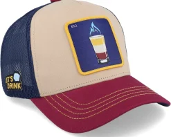 Cocktails B52 Navy/ Beige/Burgundy Trucker - Capslab