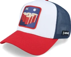 Cocktails Beer Pong White/Blue/Red Trucker - Capslab