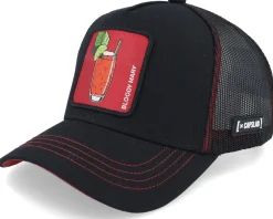 Cocktails Bloody Mary Black/Red Trucker - Capslab