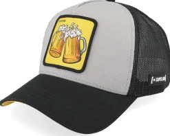 Cocktails Cheers Grey/Black Trucker - Capslab