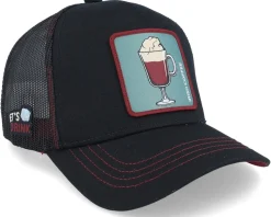 Cocktails Irish Coffee Black/Burgundy Trucker - Capslab