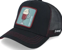 Cocktails Irish Coffee Black/Burgundy Trucker - Capslab