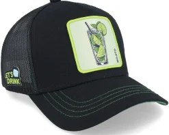 Cocktails Mojito Black/Green Trucker - Capslab
