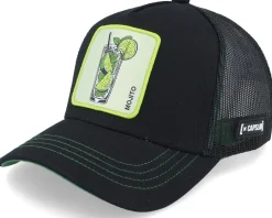 Cocktails Mojito Black/Green Trucker - Capslab