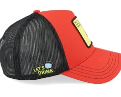 Cocktails Sex On The Beach Black/Red Trucker - Capslab