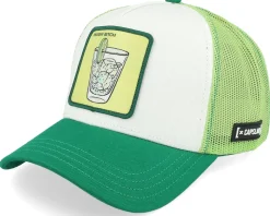Cocktails Skinny Bitch Green/White Trucker - Capslab