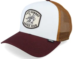 Coffee Club White/Brown Trucker - Djinns