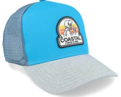 Coffee To Ride Teal Coastal Trucker - Coastal