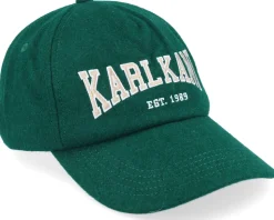 College Signature Wool Blend Cap Dusty Green Dad Cap - Karl Kani