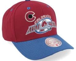 Colorado Avalanche All In 2.0 Pro Maroon/Blue Adjustable - Mitchell & Ness