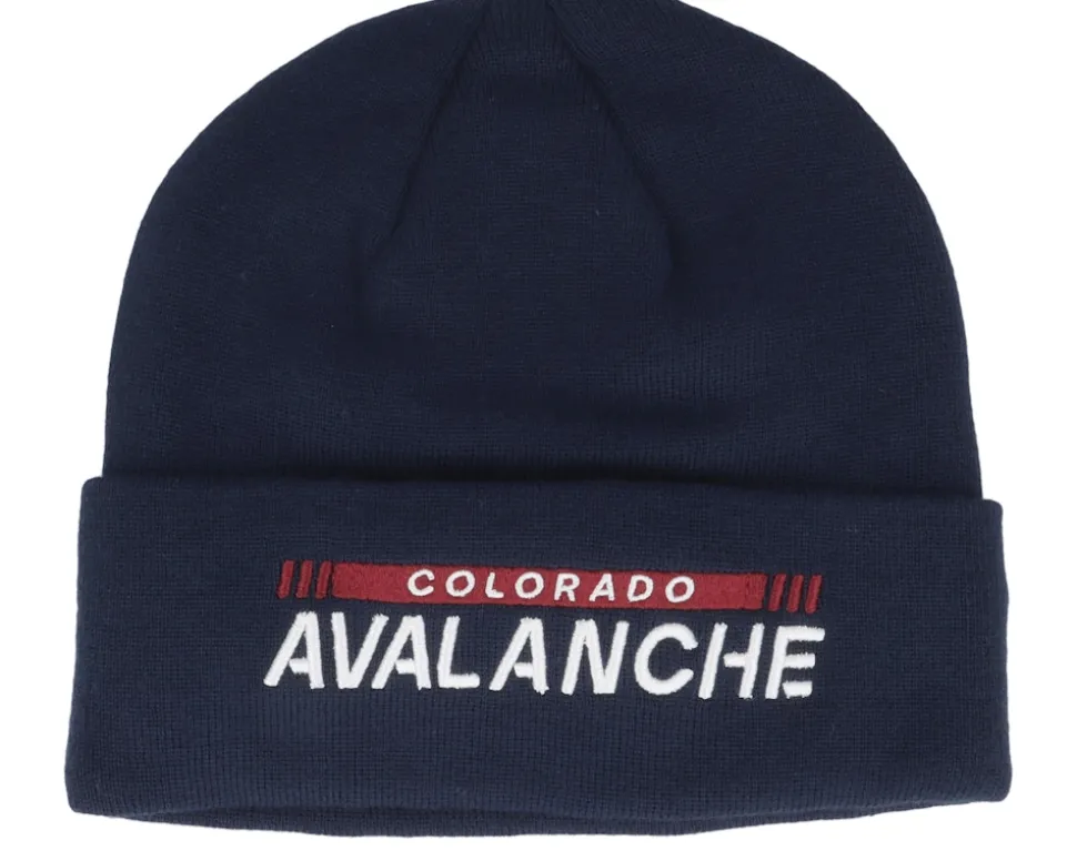 Colorado Avalanche Authentic Pro Game&Train Knit Athl Navy Cuff - Fanatics