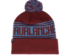 Colorado Avalanche Dark Garnet/Aqua Blue Pom - Fanatics