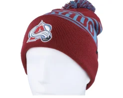 Colorado Avalanche Dark Garnet/Aqua Blue Pom - Fanatics
