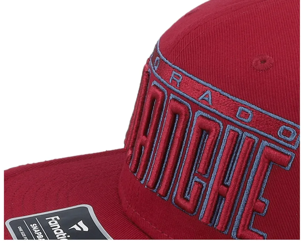 Colorado Avalanche Gino Flat Brim Dark Garnet/Blue Snapback - Fanatics