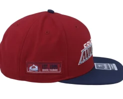 Colorado Avalanche Iconic Color Blocked Dark Garnet-Athl Snapback - Fanatics