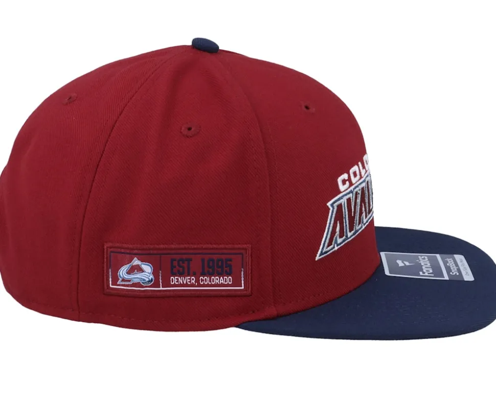 Colorado Avalanche Iconic Color Blocked Dark Garnet-Athl Snapback - Fanatics