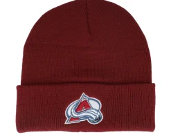 Colorado Avalanche Terrain Knit Solid Red Cuff - American Needle