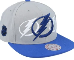 Colorado Avalanche Triple Up Light Blue/Red Snapback - Mitchell & Ness