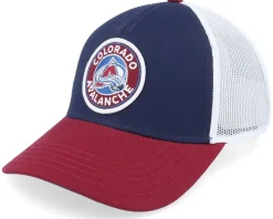 Colorado Avalanche Valin White/Navy/Maroon Trucker - American Needle