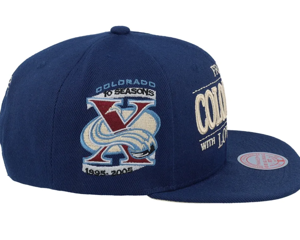 Colorado Avalanche With Love Blue Snapback - Mitchell & Ness