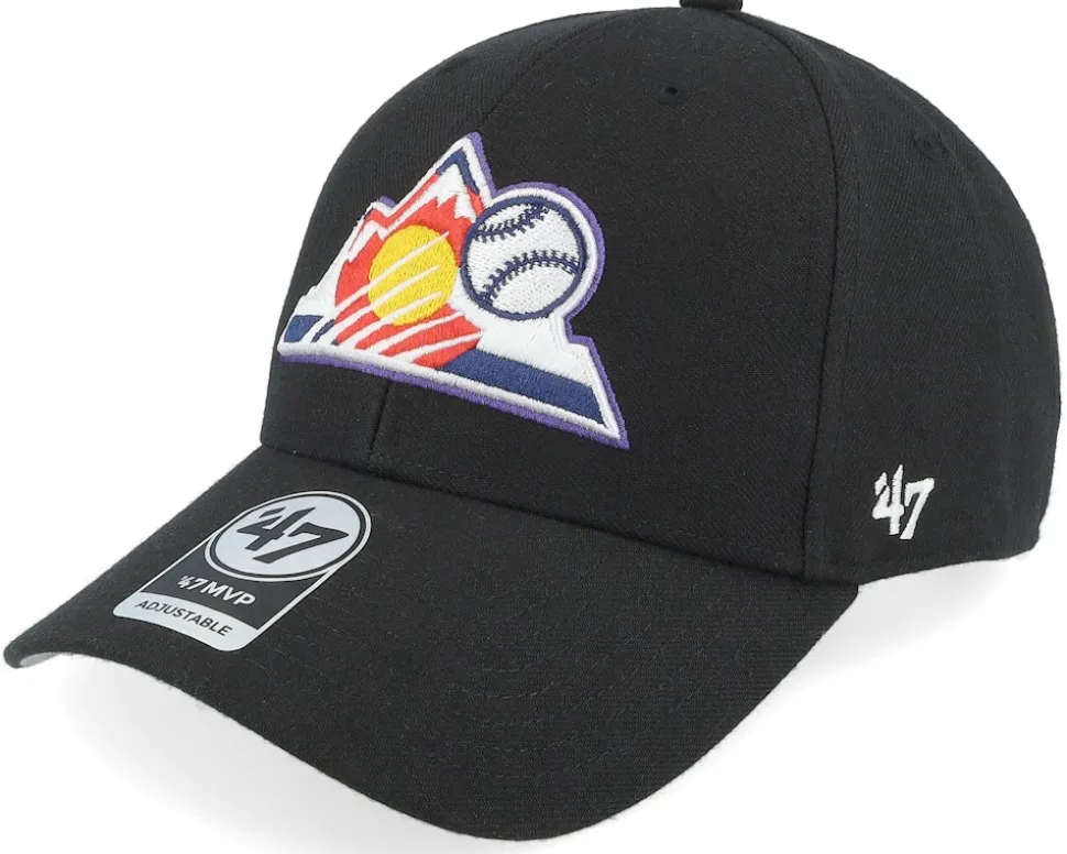 Colorado Rockies Mvp Black Adjustable - 47 Brand
