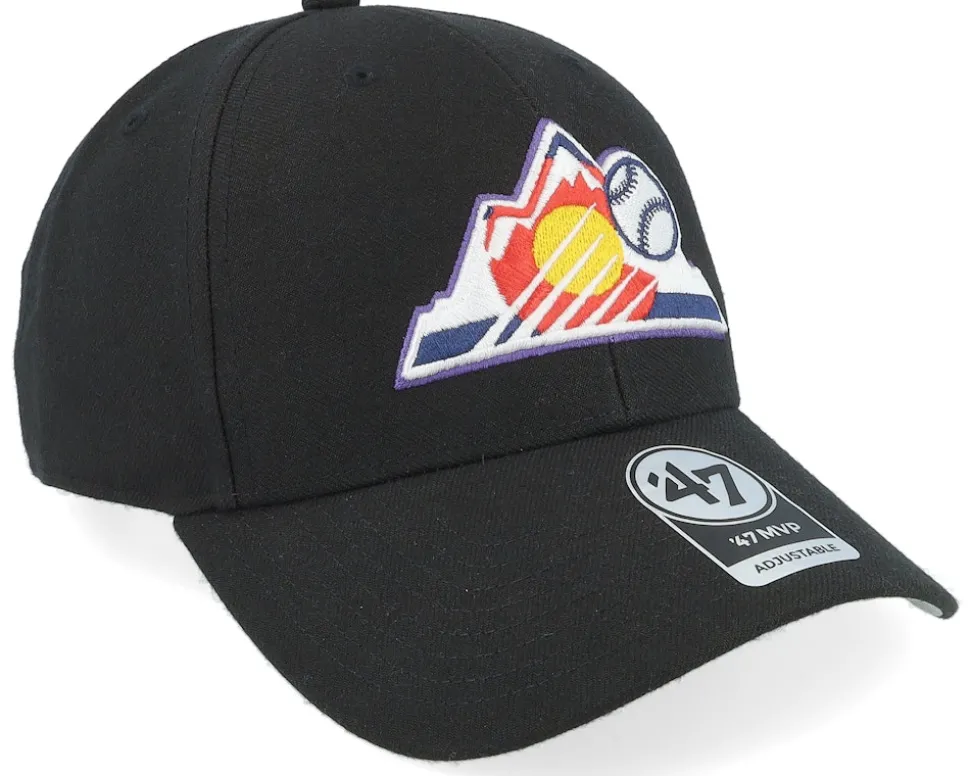 Colorado Rockies Mvp Black Adjustable - 47 Brand