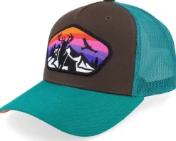 Colorful Deer Big Patch Brown/Teal/Orange A-frame - Iconic