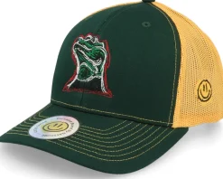 Colorful Lizard Dark Green/Gold Trucker - Lucid Smile