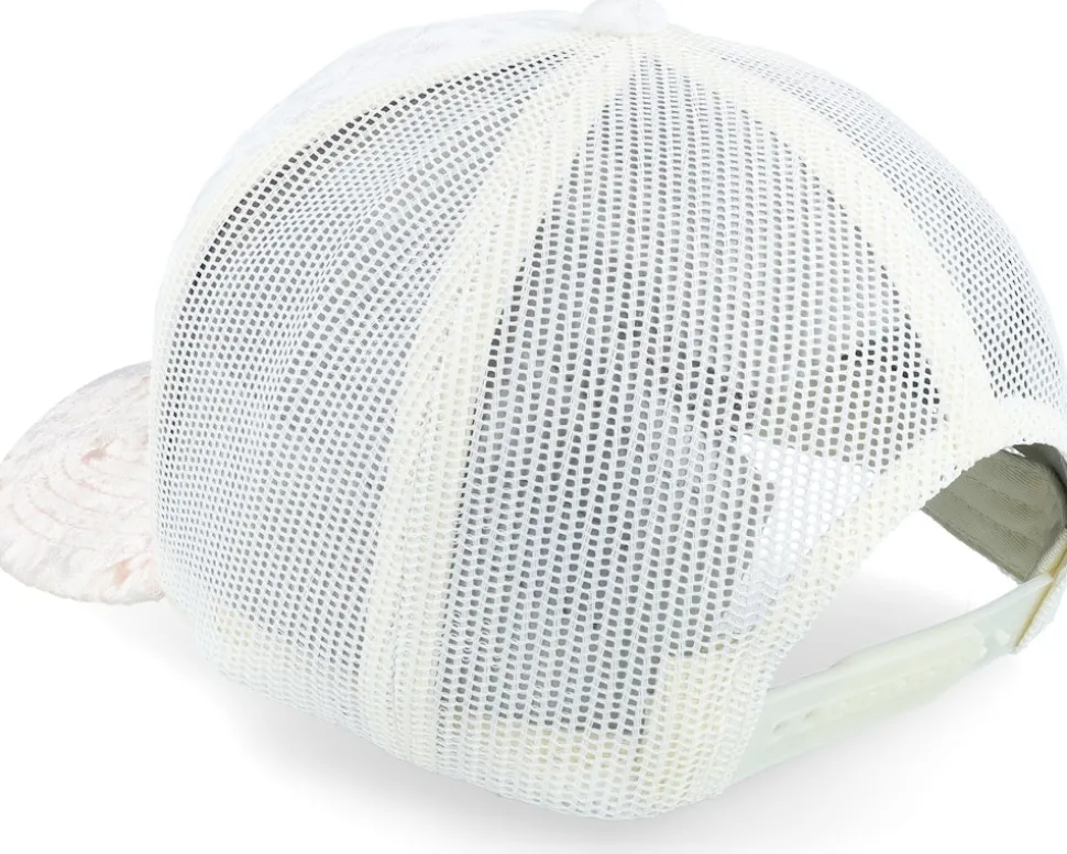 Colosseum At Its Peak Velvet White/Peach/Ivory A-Frame Trucker - Calza Pennello