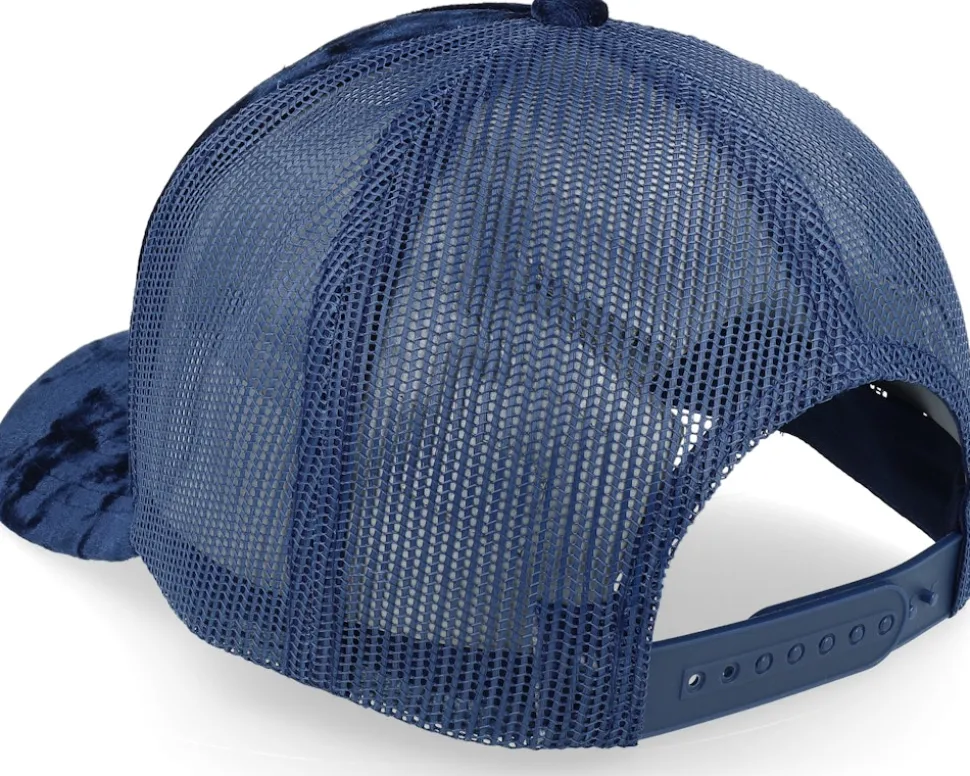 Colosseum At Its Peak Velvet Navy A-Frame Trucker - Calza Pennello