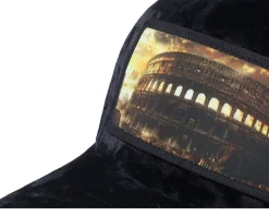 Colosseum At Its Peak Velvet Black A-Frame Trucker - Calza Pennello