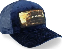 Colosseum At Its Peak Velvet Navy A-Frame Trucker - Calza Pennello