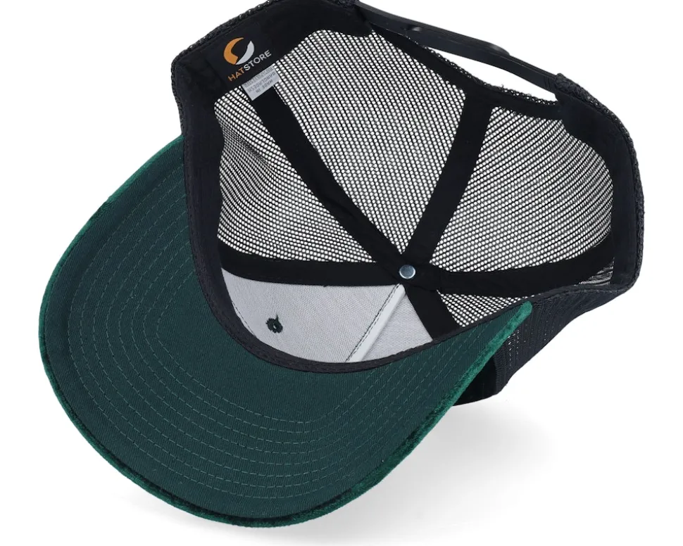Colosseum At Its Peak Velvet Green/Black A-Frame Trucker - Calza Pennello