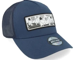 Comic Strip Boat Trip Navy Trucker - Moomin