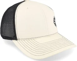Compass Rose Ivory/Black Contrast Stitch Trucker - Wild Spirit