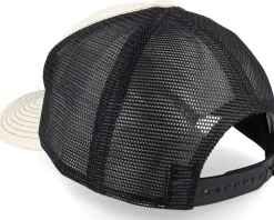 Compass Rose Ivory/Black Contrast Stitch Trucker - Wild Spirit