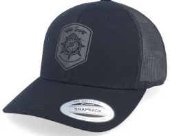 Compass Shield Black Patch Black Trucker - Wild Spirit
