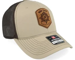 Compass Shield Brown Patch Khaki/Coffee Trucker - Wild Spirit