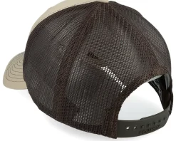 Compass Shield Brown Patch Khaki/Coffee Trucker - Wild Spirit