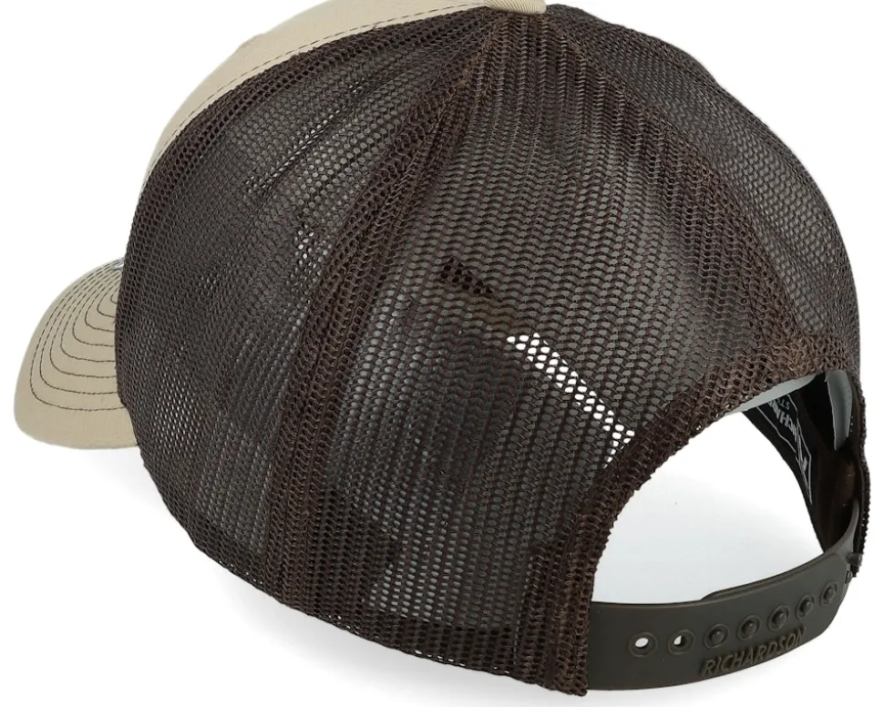 Compass Shield Brown Patch Khaki/Coffee Trucker - Wild Spirit