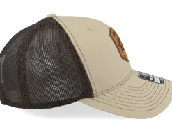 Compass Shield Brown Patch Khaki/Coffee Trucker - Wild Spirit